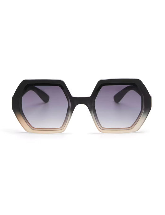 Okkia Sunglasses Emma Hexagon (Black Rose)