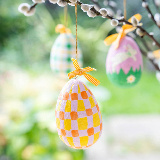 Cotton Mache Egg Decorations (Assorted)