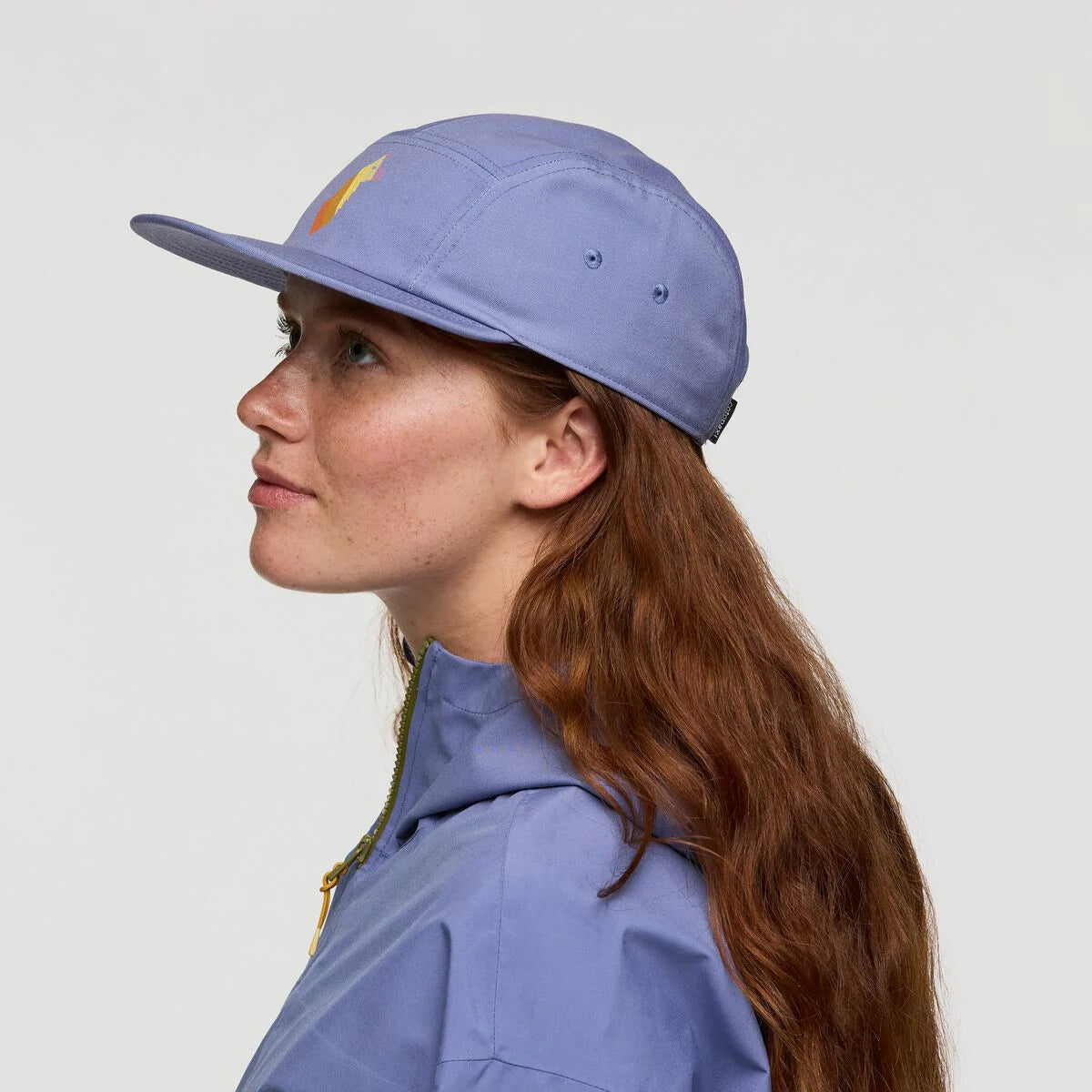 Cotopaxi Tech Llama Stripes 5-Panel Hat (Blue Smoke)