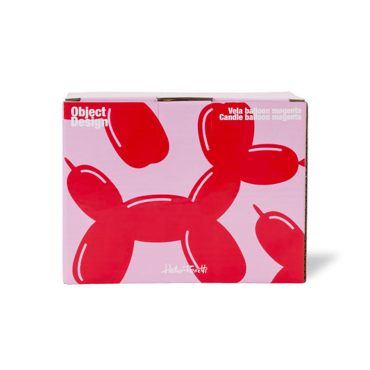 Balloon Dog Candle Magenta