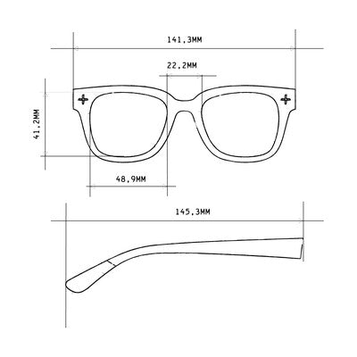 Giovanni Sunglasses (Havana Black/Yellow Lens)