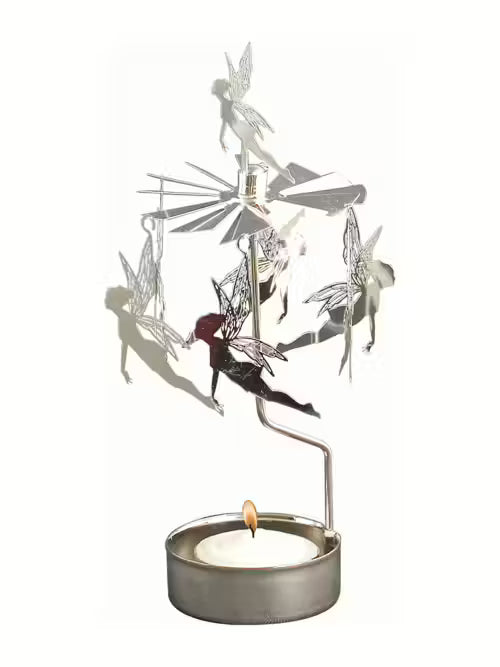 Tealight Spinner Fairy (Silver)
