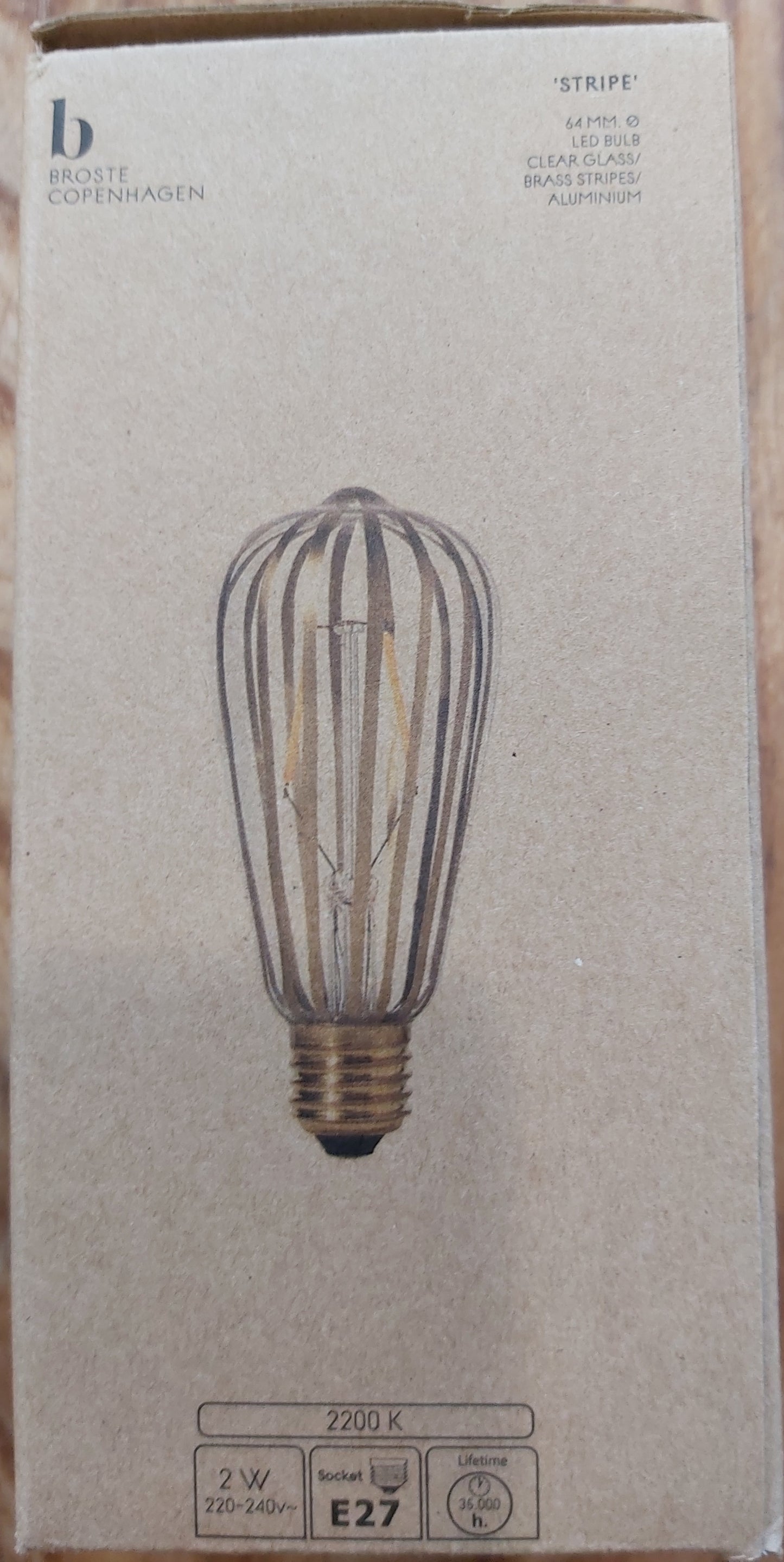 Broste Stripe LED Bulb E27 2W