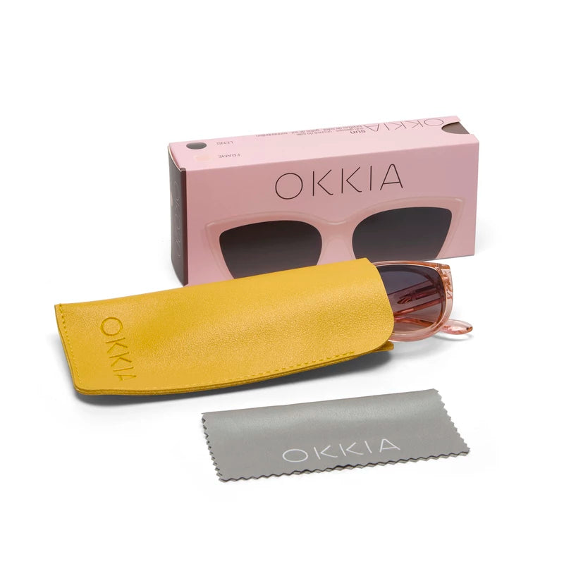 Silvia Sunglasses Transparent Pink (UV400)
