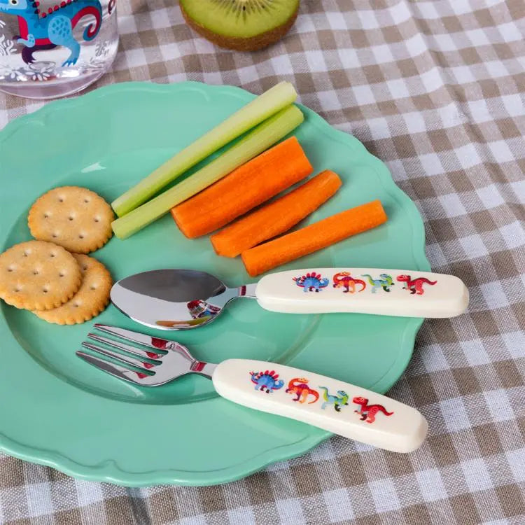 Childrens Cutlery Set Baby Dinos