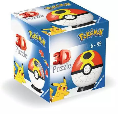 3D Puzzle Ball Pokemon Repeat Ball - 54 Pieces (6+)