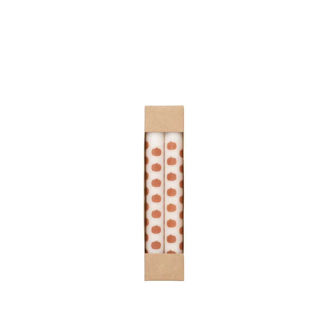 2pk Pumpkin Taper Candles