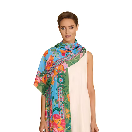 Folly Floral Cotton Scarf