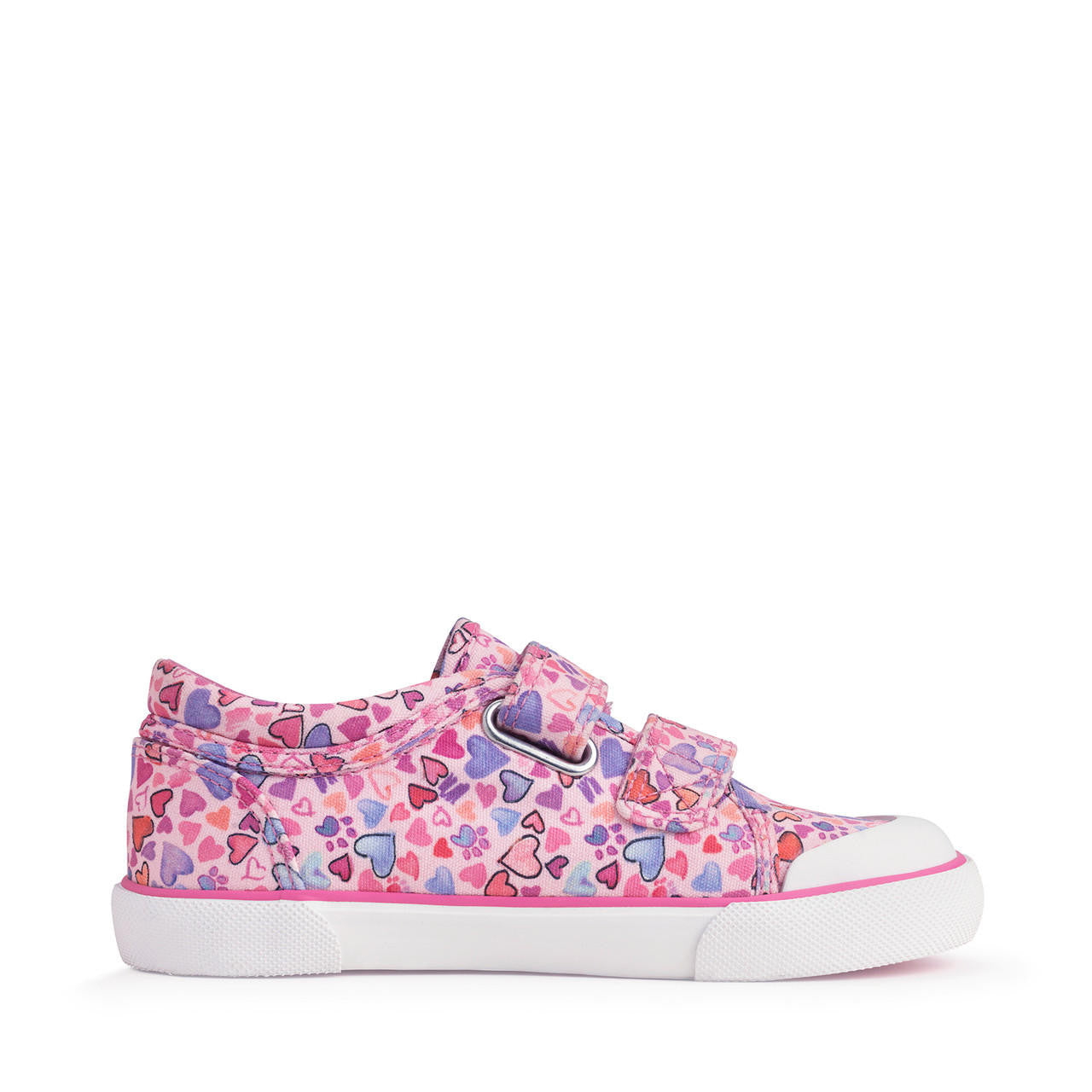 StartRite LOVEHEART Canvas Shoes (Pink) 26 only