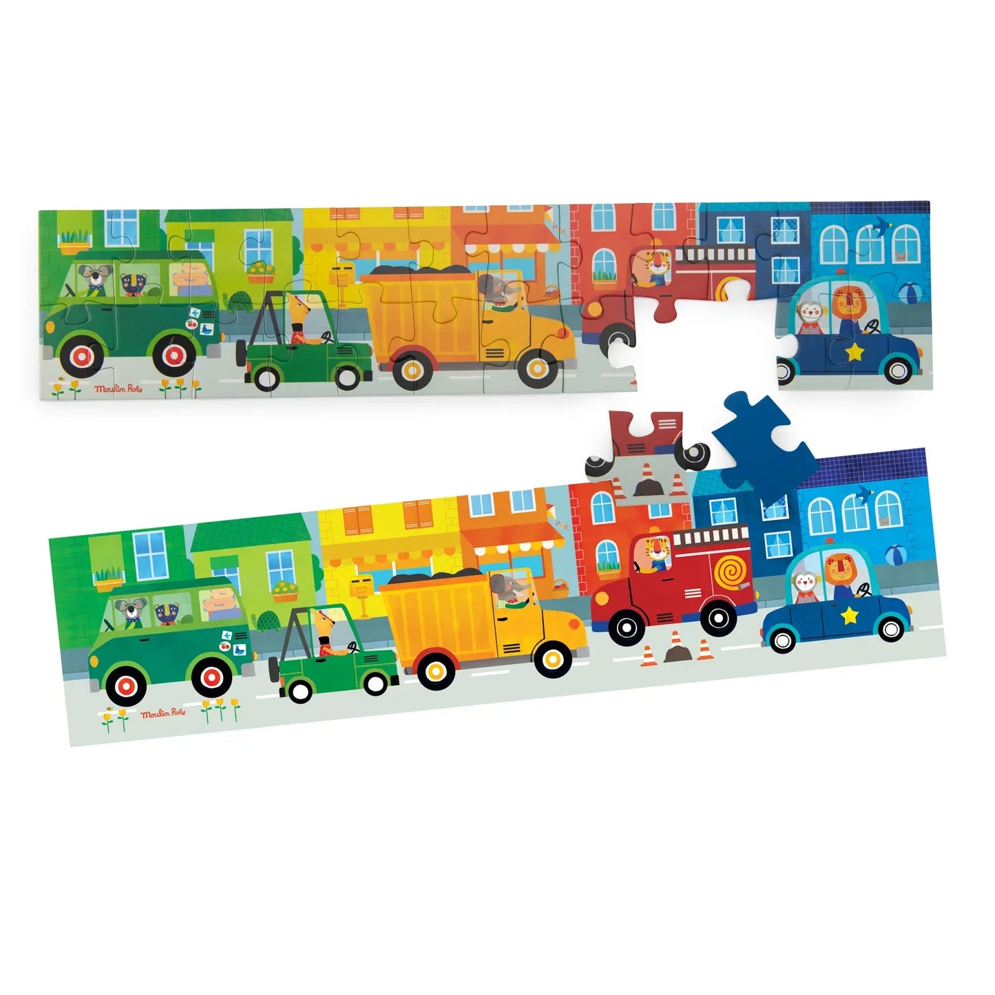 Vehicle Puzzle (24 pcs) - Les Popipop