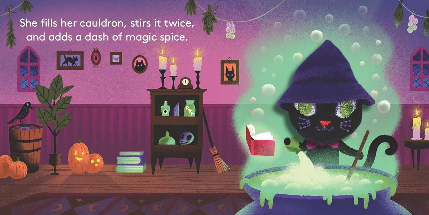 Puppet Book Little Witch Cat