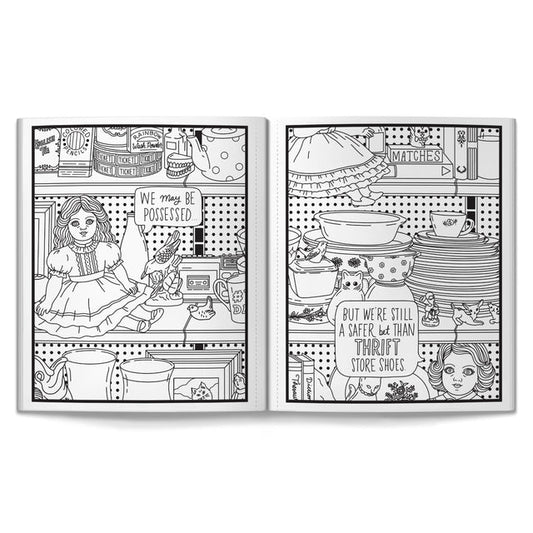 Haunted Dolls Colouring Book