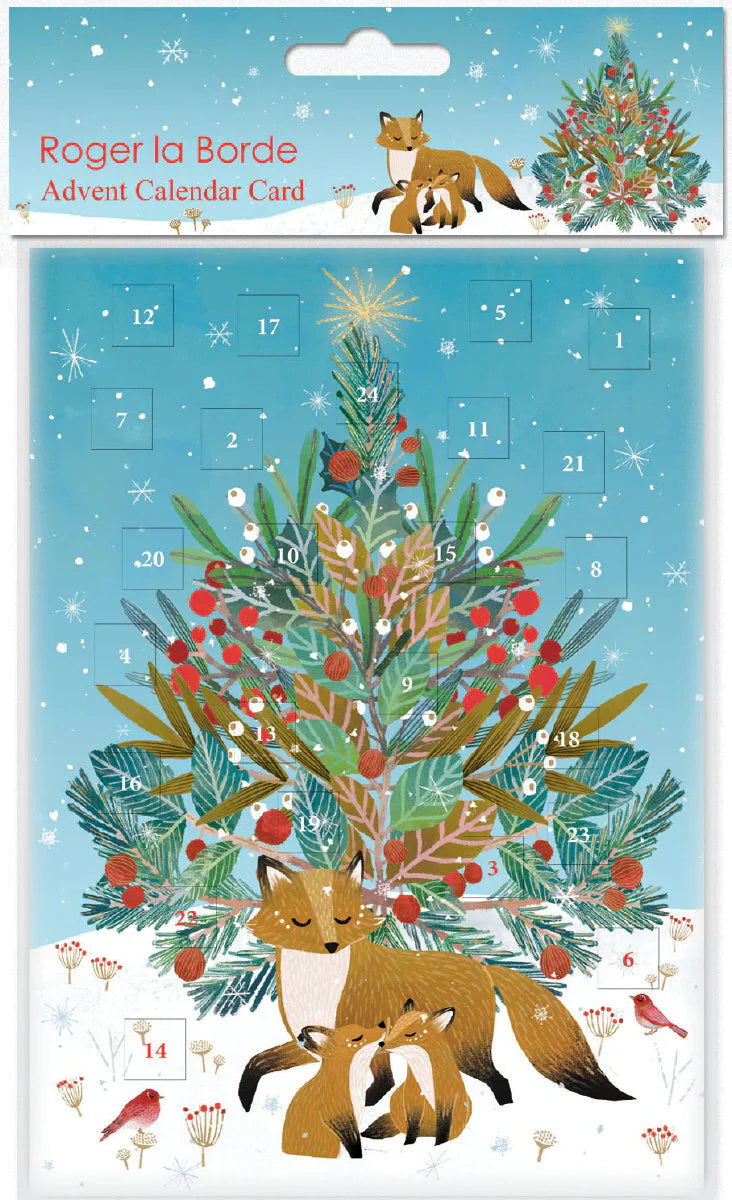 Advent Card Beneath the Tree Fox