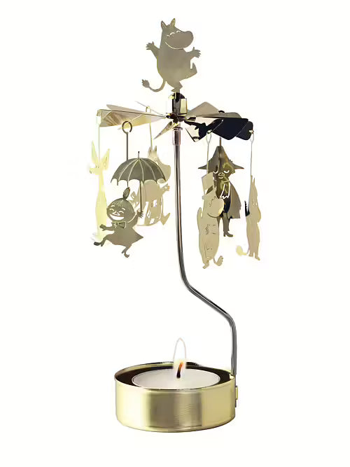 Tealight Spinner Moomin Gold
