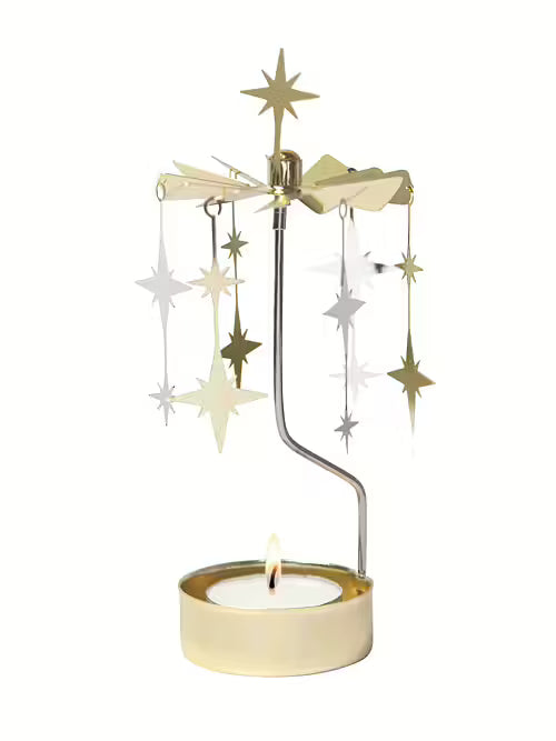 Tealight Angel Chime Sparkle (Gold)
