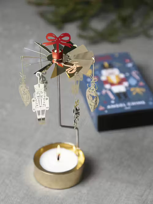 Tealight Angel Chime Noel (Gold)
