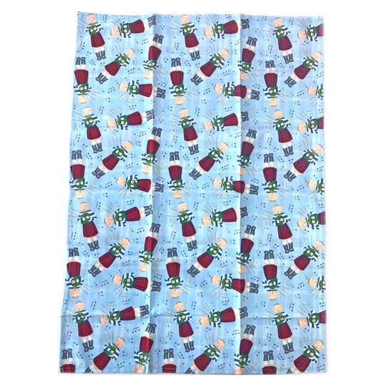 Neon Magpie Tea Towel Bagpiper
