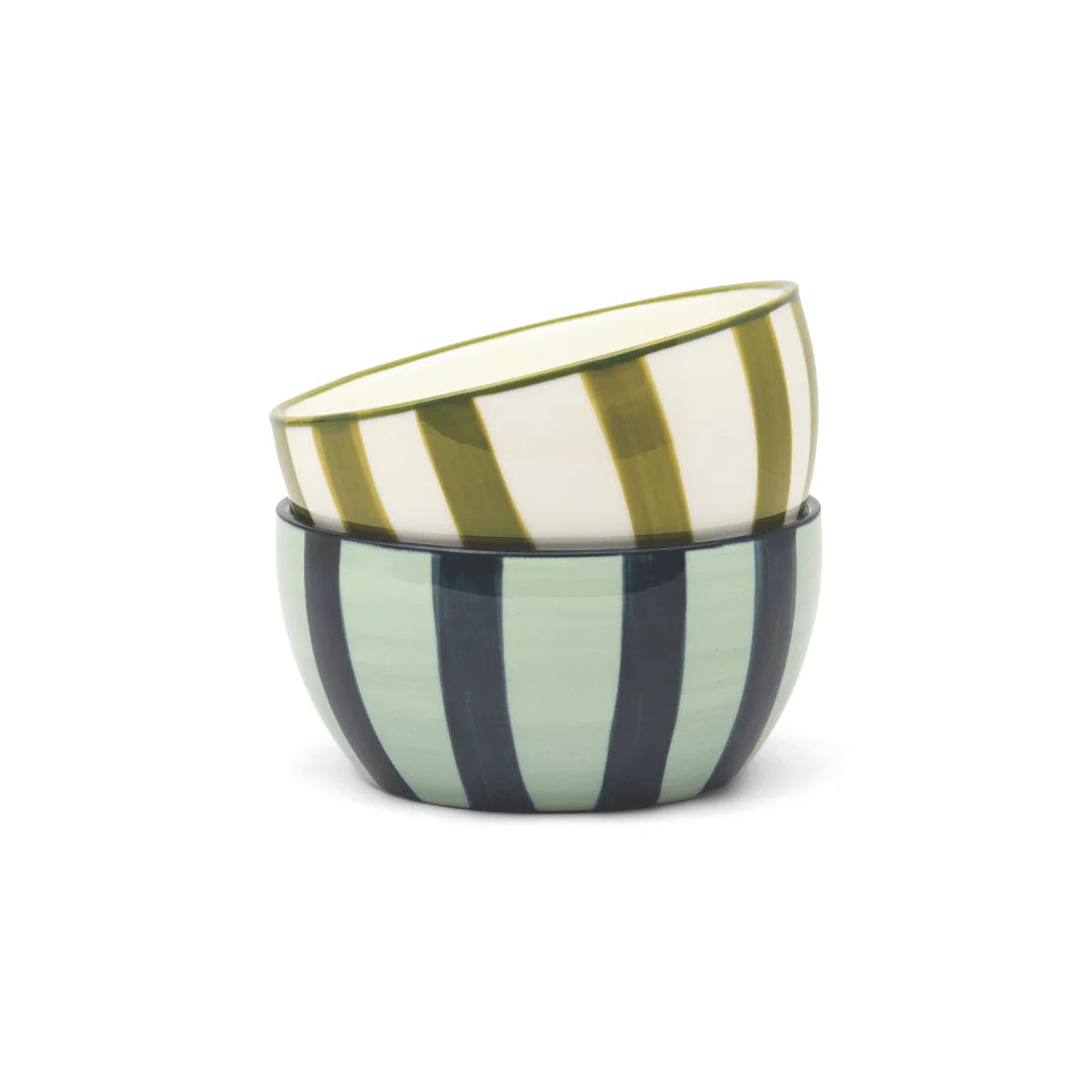 The Bella - 2 Dipping Bowls (Green & Blue)