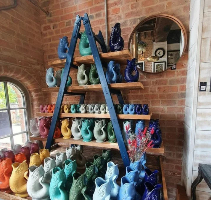 Gluggle Jug XL Lustre Sea Blue | The Original Gluggle Jug Factory