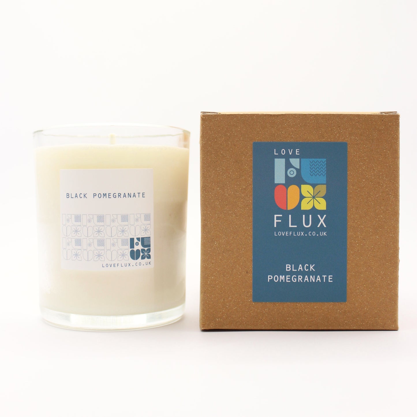 Flux Large Plant Wax Candle - Black Pomegranate