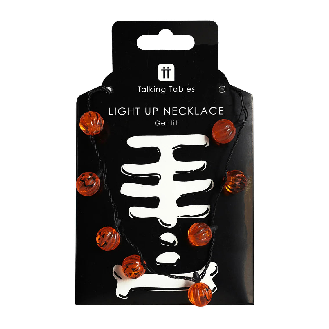 Halloween Light Up Necklace Pumpkin