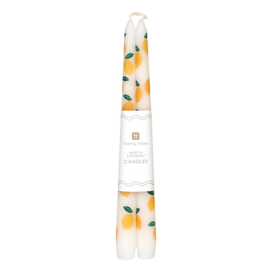 Dinner Candles Lemon 2pk