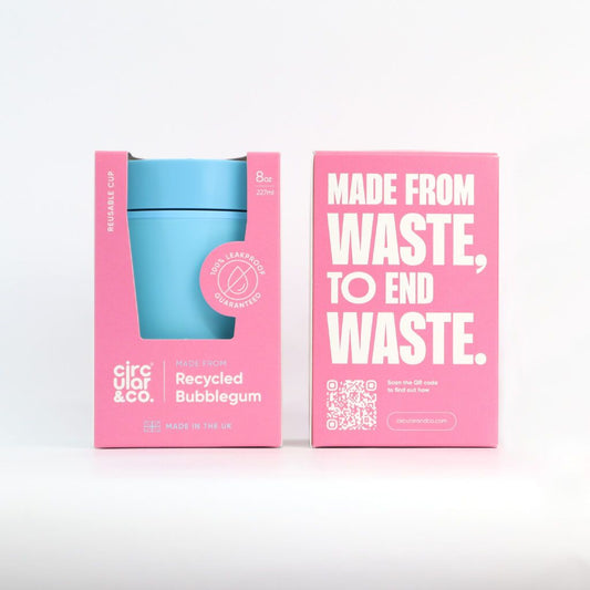 Bubblegum Reusable Cup 8oz Blue