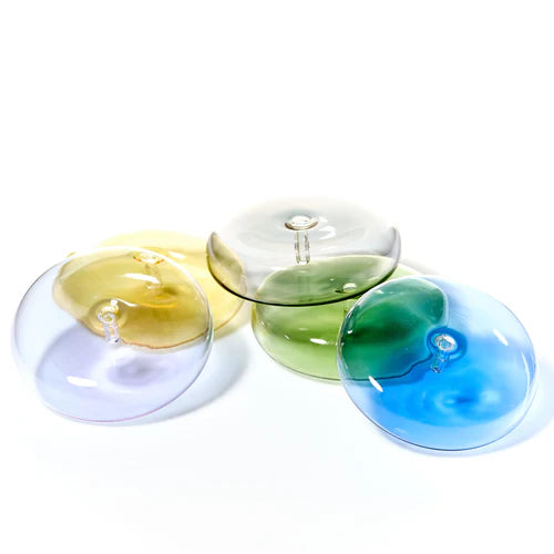 Maegen Dimple Glass Incense Holder (Green)
