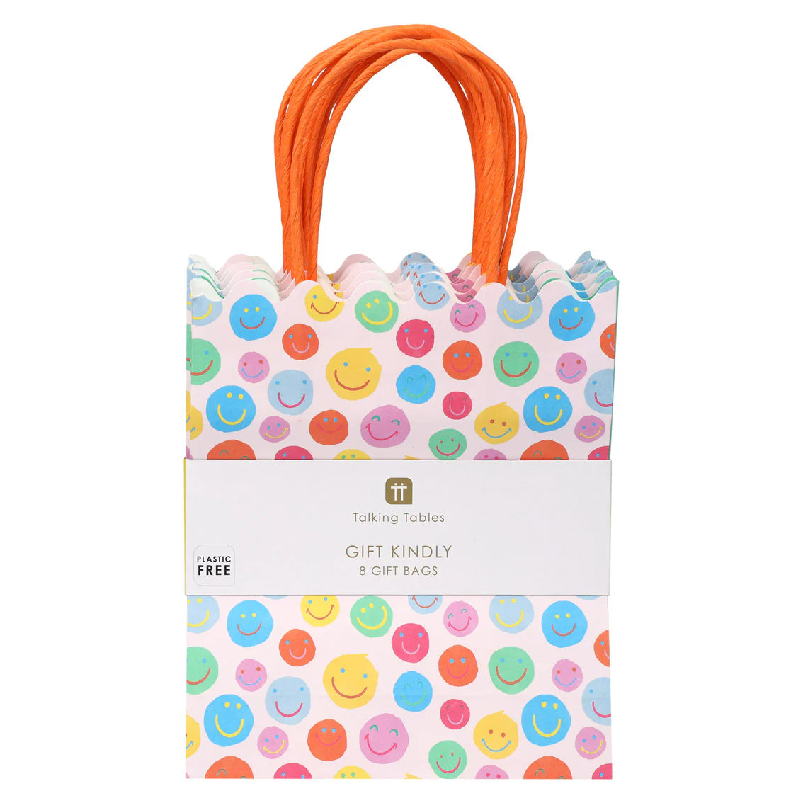 Happy Face Gift Bag 8pk