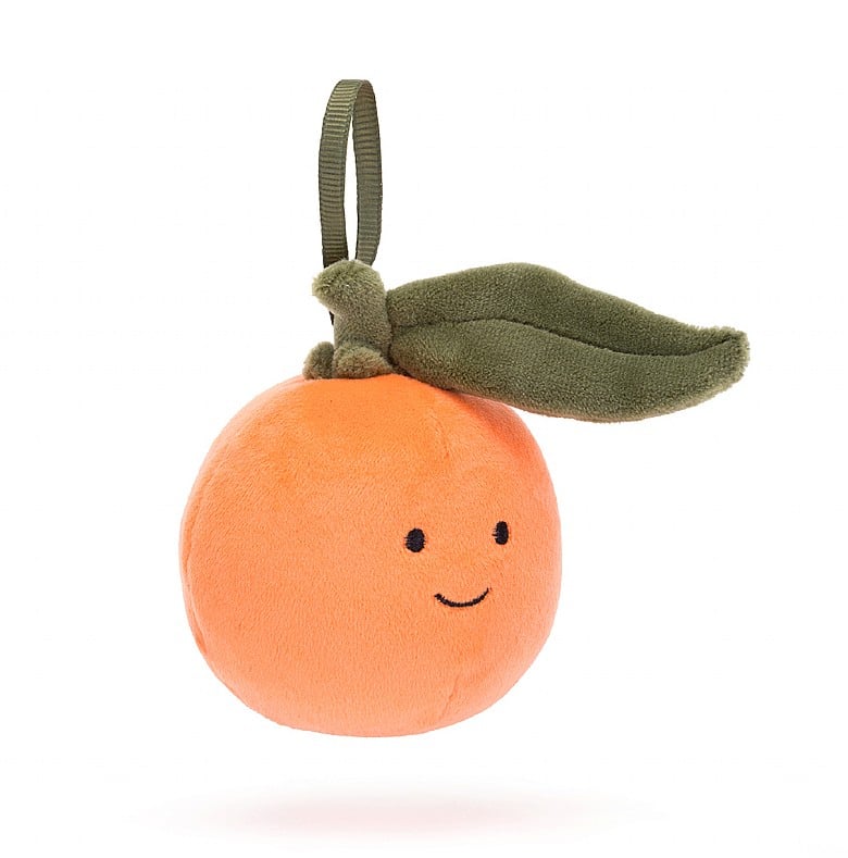 Jellycat Festive Folly Clementine Hanging Decoration (0+)