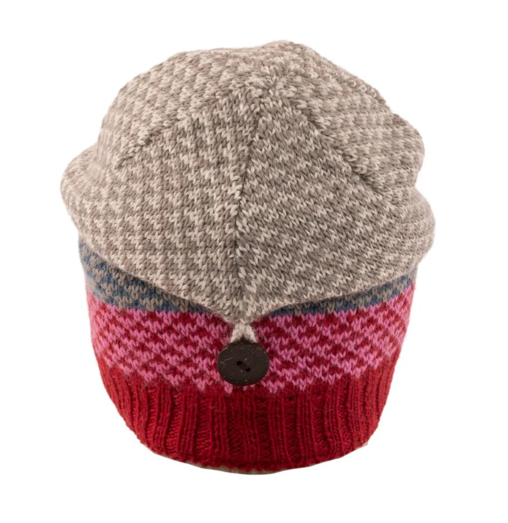 KuSan Floppy Beret Fine Yarn (Red)