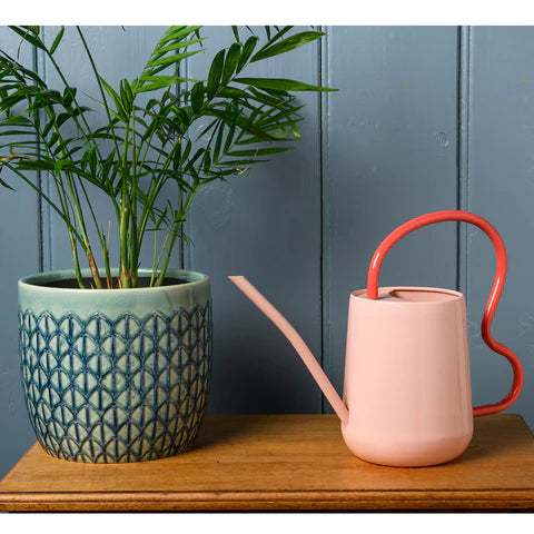 Collector Scalloped Indoor Watering Can (Blush)