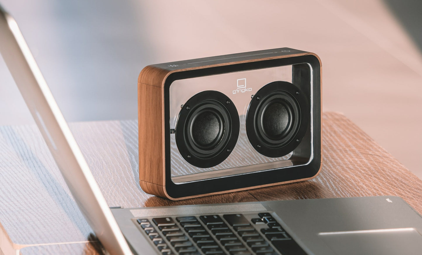 Mage See Through Bluetooth Speaker Walnut