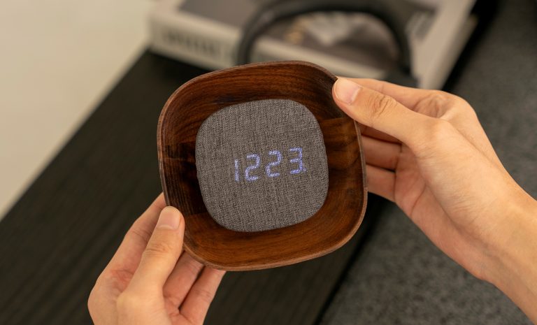 Lumos Clock - Square Walnut