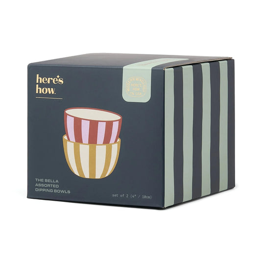 The Bella - 2 Dipping Bowls (Lilac & Ochre)