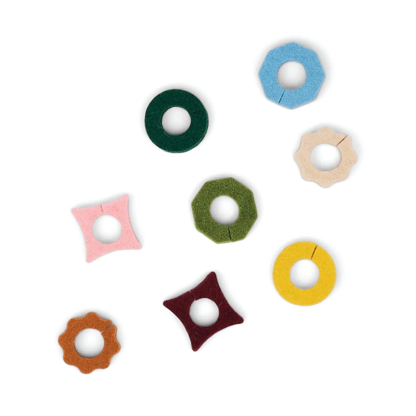 The Link - 8 Felt Drink Tags (Neutral)