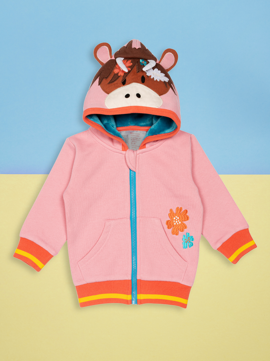 Bonnie Highland Cow Hoodie Flux