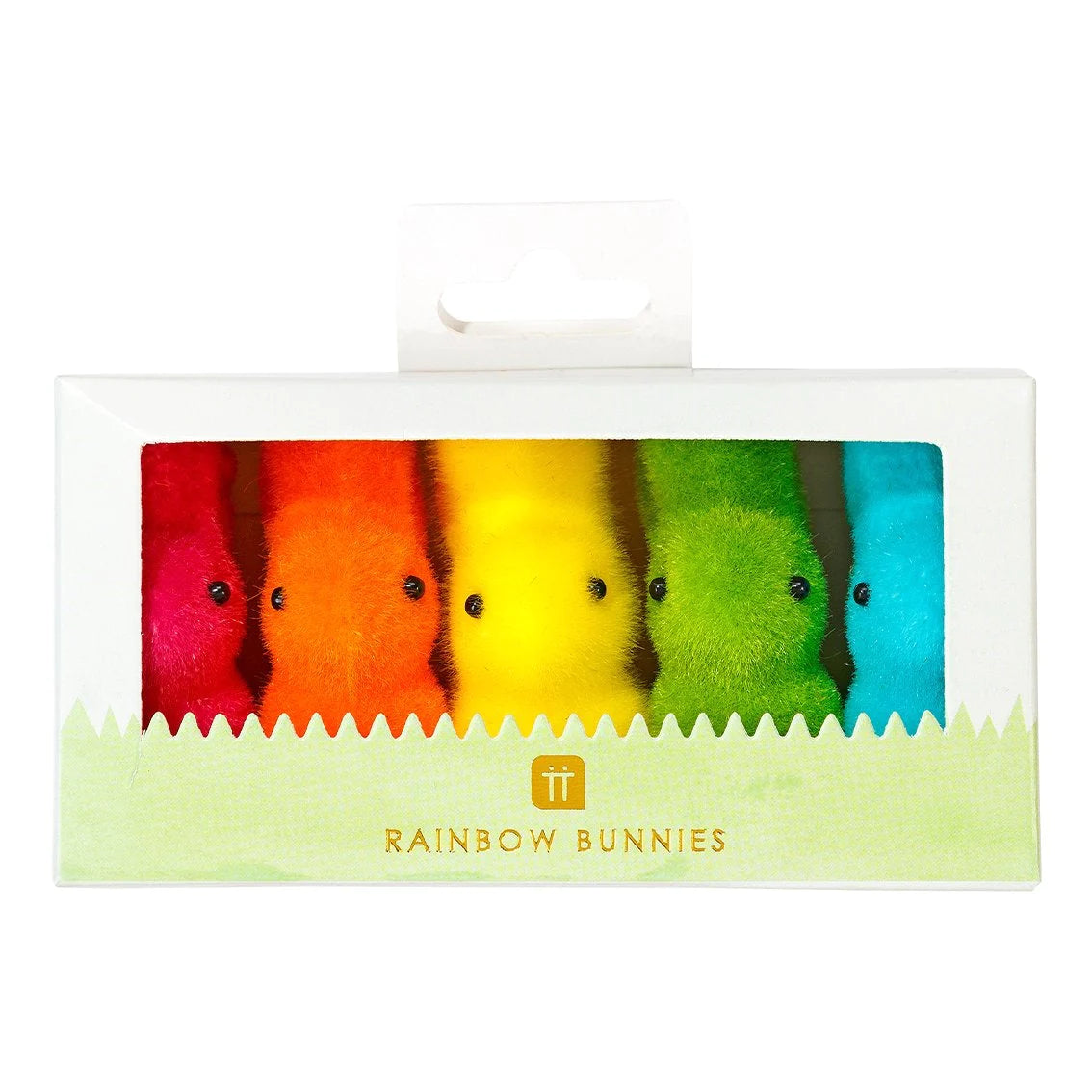 Easter Rainbow 5 Felt Bunnies