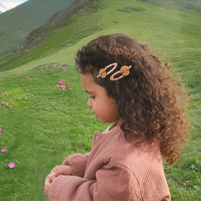 Rockahula Hettie Highland Cow Hair Clips