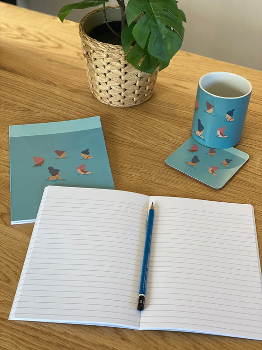 Fiddy & Mabel A5 Lined Notebook Together