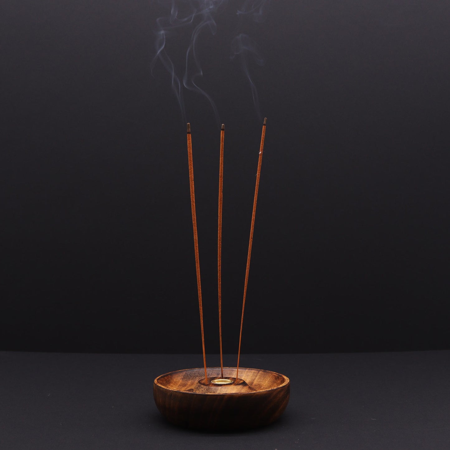 Wooden Incense Stick & Cone Holder Om