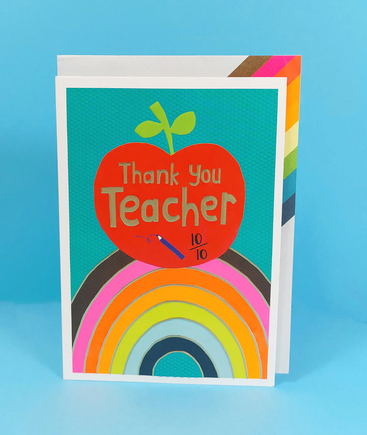 Thank You Teacher Card Apple