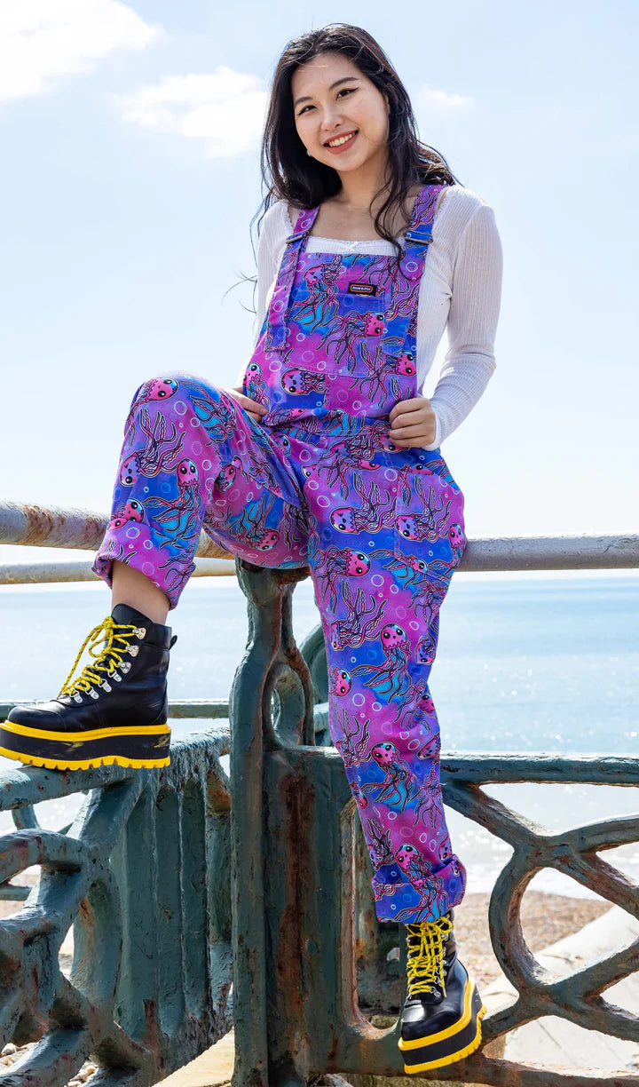 Run & Fly Twill Dungarees Jellyfish | Run and Fly Clothing