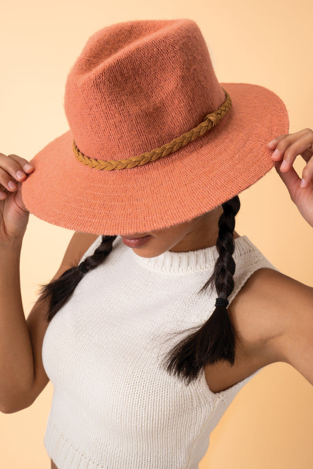 Katie Wool Hat Coral