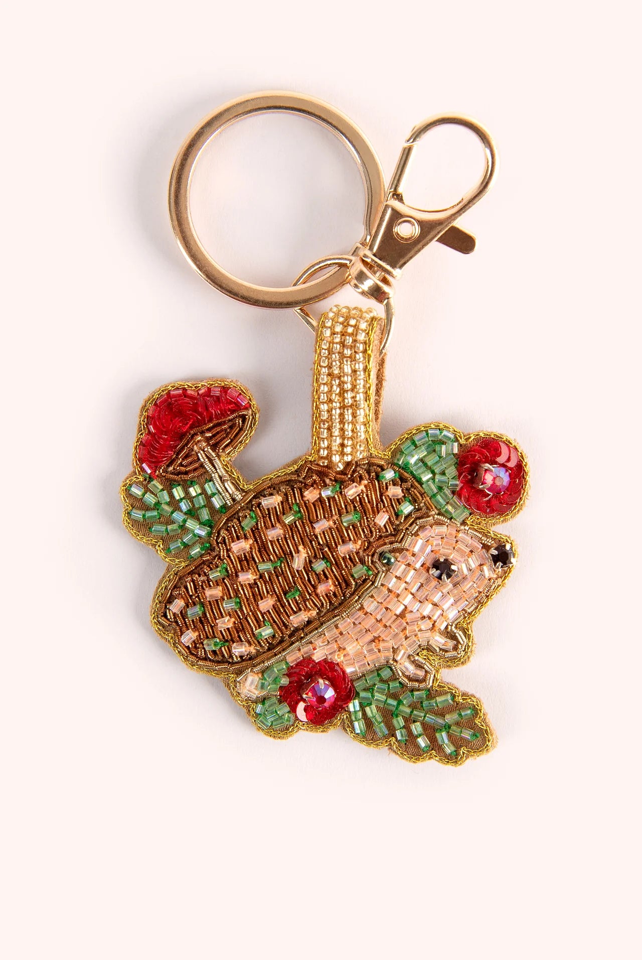 Powder Beaded Keyring Hedgehog