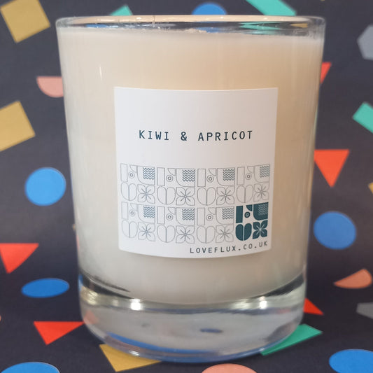 Flux Large Plant Wax Candle - Kiwi & Apricot