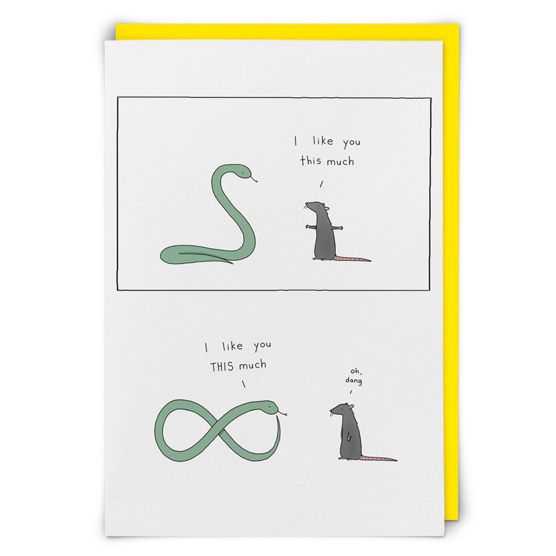 Blank Card Love You Infinity