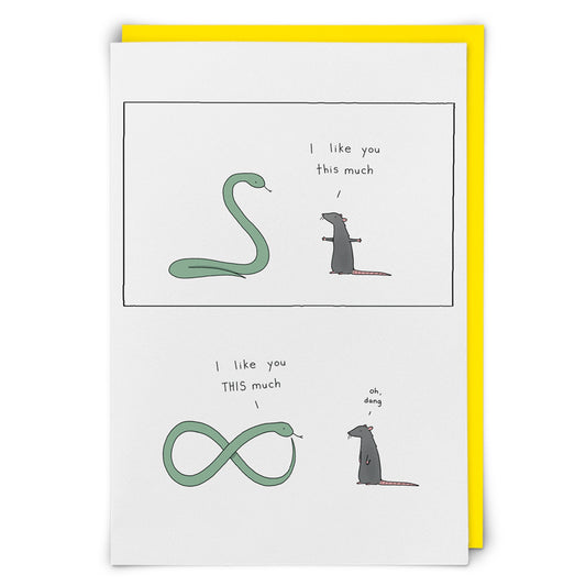 Blank Card Love You Infinity