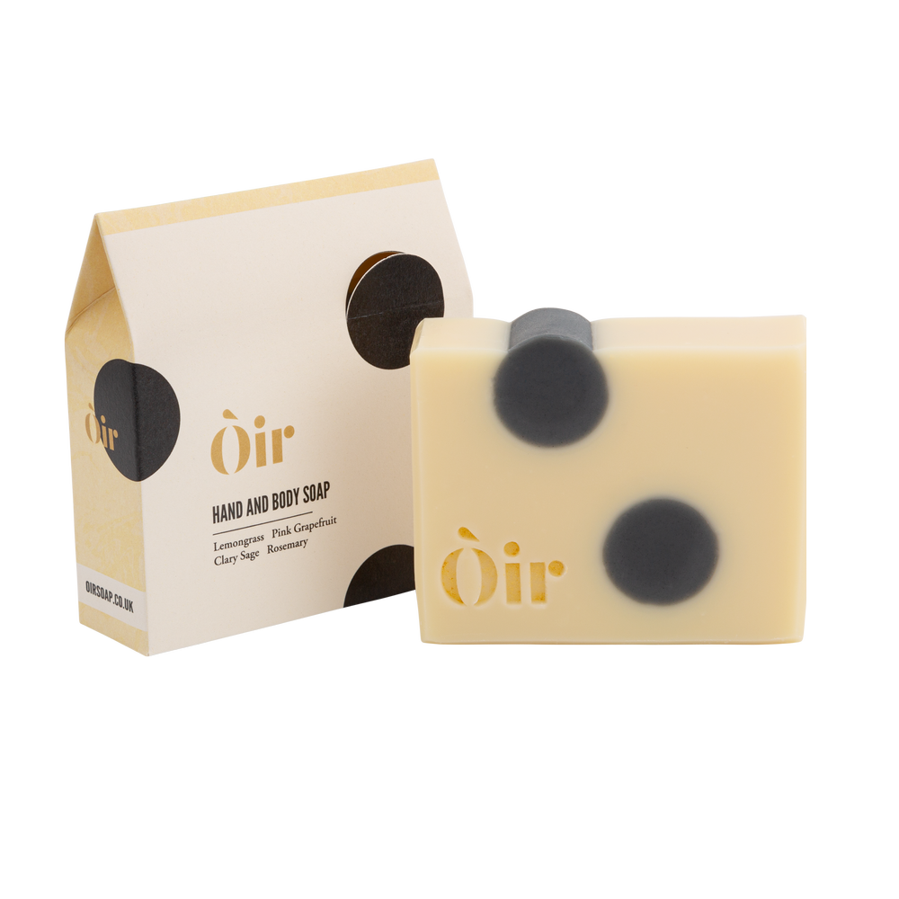 O'ir Soap Lemongrass, Pink Grapefruit, Clary Sage & Rosemary
