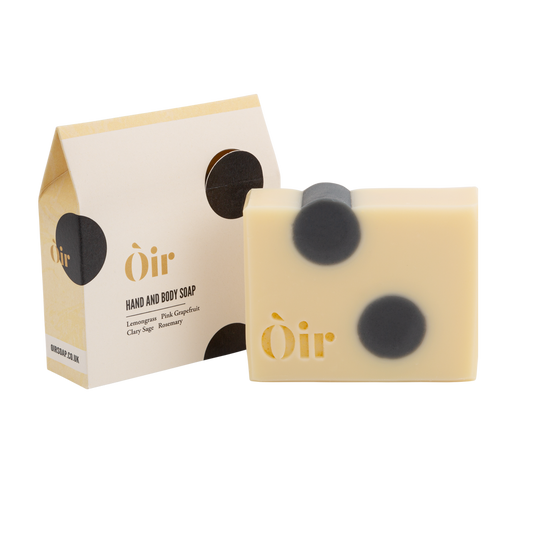O'ir Soap Lemongrass, Pink Grapefruit, Clary Sage & Rosemary